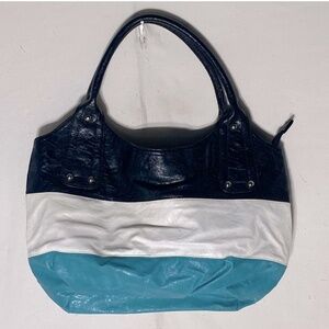 5/$25 Payless Shoe Source Colour Block Faux Leather Hobo Bag Shoulder Bag Purse